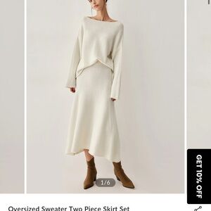 Commense Cream Knit Sweater